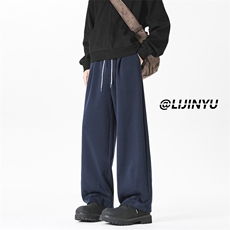 春季有型时尚华棉潮牌宽松垂感运动休闲裤X1530特批：40：72，男装休闲裤，星座718