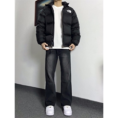 纯黑色弹力牛仔裤秋冬款cleanfit显瘦微喇裤子KZA47-P55，男装牛仔裤，星座1007（原301D）