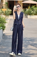 牛仔套装女2025夏新款韩系高级松弛感休闲减龄气质无袖一整套穿搭，女装套装/套裙，瑶迪依秀