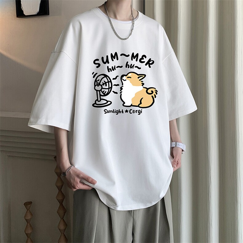 230g重磅纯棉短袖t恤男大码半袖半截袖 DX17420-P20图片