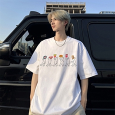 240g美式重磅短袖T恤FSDX289M-5XL特批25无差价控48，男装T恤，电商B219B