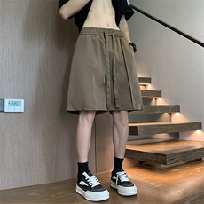 港风文艺刺绣五分裤男春夏宽松潮流短裤复古百搭休闲裤，男装休闲裤，星座716-4