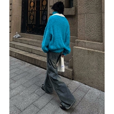 博主图不拿货牛仔裤男秋冬微喇叭cleanfit裤子-KZA32-P55，男装牛仔裤，星座1007（原301D）