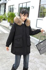 [现货]冬季大毛领派克服，其它，德尔菲娜