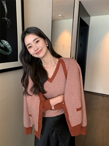 网红年轻针织衫毛衣内搭女上衣潮洋气时尚秋冬新款图片
