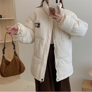 灯芯绒立领情侣2025冬新款棉衣港风宽松加厚学生棉服女C503-P100,家居服品牌穿搭学生党图片
