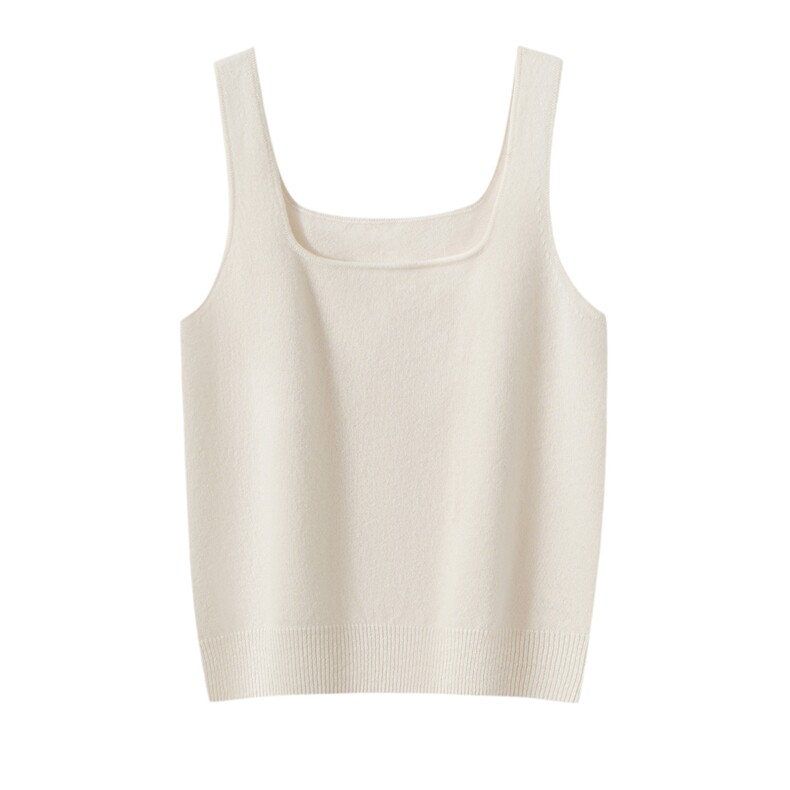 2025年秋季时尚百搭通勤高腰吊带背心，女装背心吊带，泰盈纯羊绒