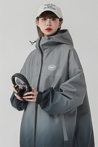 1中性山系防水渐变大码M-5XL夹克女100%聚酯纤维JK77087P85控128图片