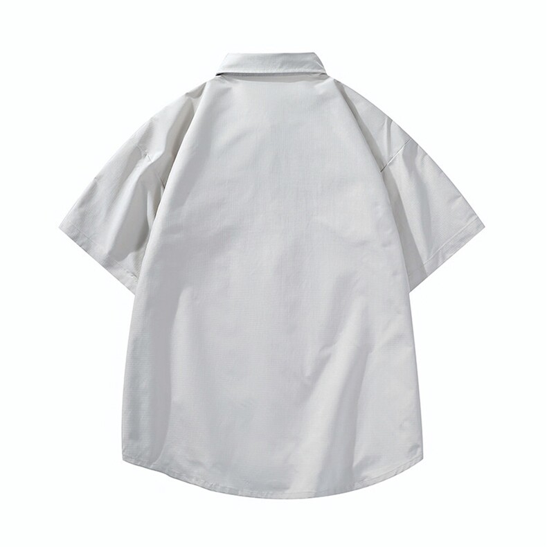 夏季痞帅工装短袖衬衫男士外套薄款凉爽半截袖休闲衬衣CS4216P40,男装衬衫,电商A128