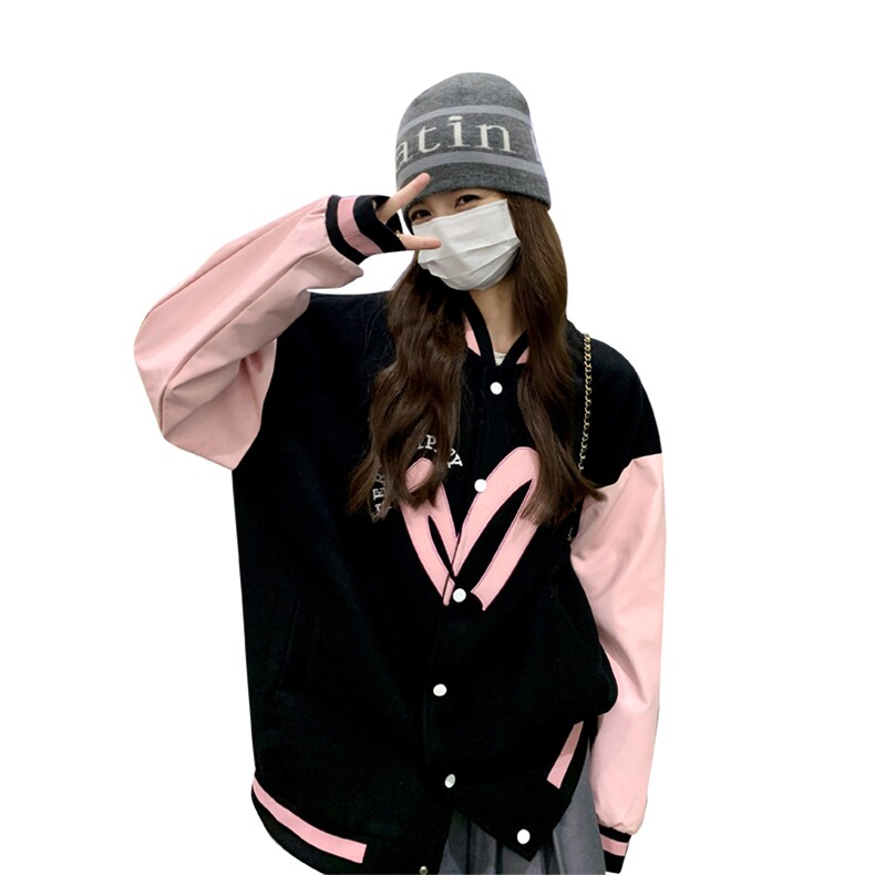 23年秋装新款美式棒球服撞色刺绣212A-8801-P140-198,女装短外套,浙宝212A