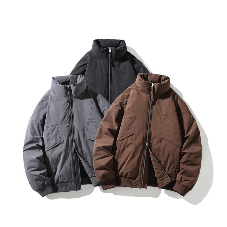 2025新标90白鸭绒冬季男立领高品质羽绒服保暖外套304-P260图片
