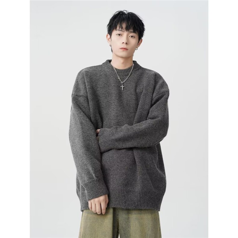 针织衫套头潮流加厚打底衫韩版秋冬男士宽松毛衣MZ1041-P50,男装T恤,星座412-3