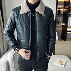 直播新款棉衣男羊羔绒皮棉衣店主风男装夹克棉服皮衣PY989-P85，男装棉衣，星座1207-1