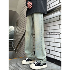 XZ616秋季新款复古弯刀设计感牛仔裤休闲长裤TY2407P65控78，男装牛仔裤，星座512A（原616）