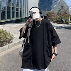 潮宽松型气质五分袖时尚潮牌圆领男青春流行T恤夏季简约，男装T恤，星座716-4