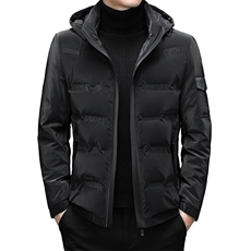 新款中年羽绒服可脱卸帽男中长款休闲冬装外套爸爸装ZL99673-P225，男装羽绒服，电商B212（原钱塘6029）