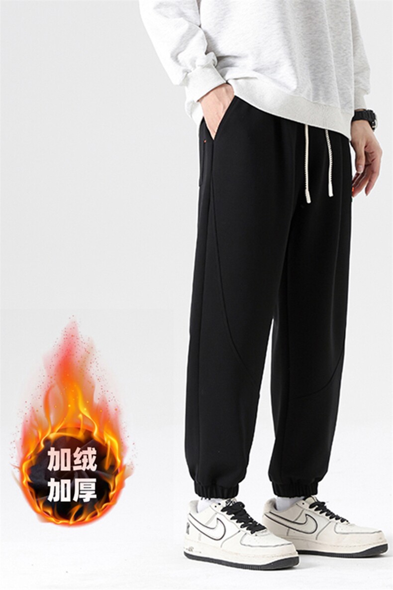 2305加绒/P55休闲裤男美式大码宽松潮男百搭长裤子卫裤男M-8XL,男装休闲裤,星座1204