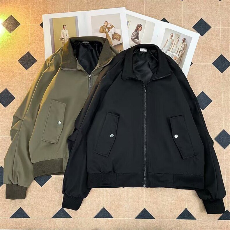 日系潮牌多口袋三防飞行夹克男士春季新款宽松休闲外套W6480-P57,男装夹克,星座412-3
