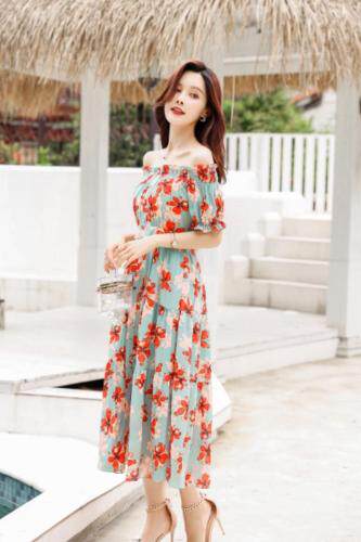 夏季连衣裙，女装连衣裙，千娜利