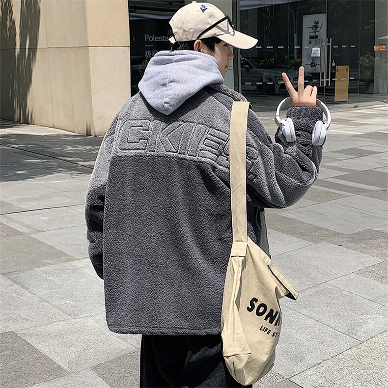 冬季学生加绒加厚羊羔绒棉衣保暖棉服外套男士8853-P115控价138,男装棉衣,电商A441-1