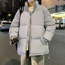 主推十万现货新款港版纯色港风立领宽松保暖棉衣外套CYMY9099-P55，男装棉衣，电商A128