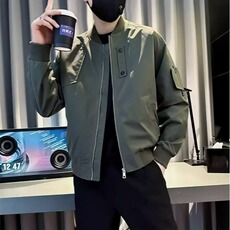 网络图现货潮牌高端痞帅春秋季新款休闲棒球服夹克JA207-P35，男装夹克，星座715-7