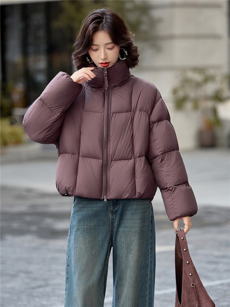 现货2025新款羽绒服短款泡芙时尚保暖外套,女装羽绒服,仟媚宠