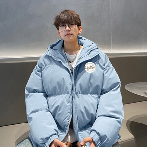 现货 抖音得物可供视频 三防加厚羽绒连帽棉衣外套面包棉服 85527图片