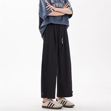 2025夏季新款潮牌百搭直筒阔腿裤休闲小脚九分裤男2533-P40控59，男装休闲裤，电商C305A