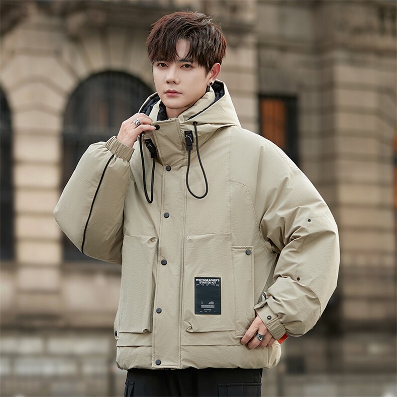 2025新款冬季男士连帽休闲羽绒服24933P445,男装羽绒服,电商A355（原A415）