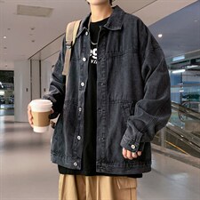 牛仔秋季潮ins港风痞帅复古休闲夹克2021新款百搭上衣W1579-P55，男装夹克，星座512-4