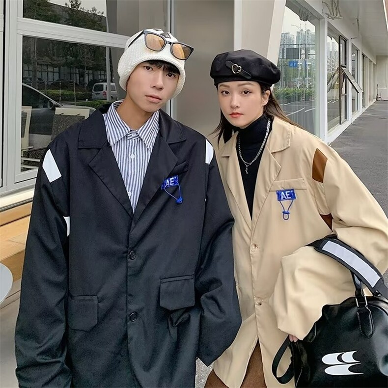 2025秋新款小众西装外套痞帅宽松冷淡风西服XF652，男装西服，星座1108