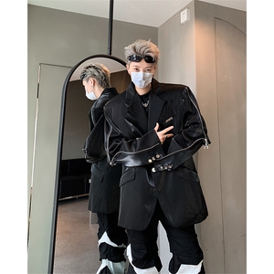 小众金属垫肩西装外套男设计感高级西服夹克 XZ514-2-24234-P128图片