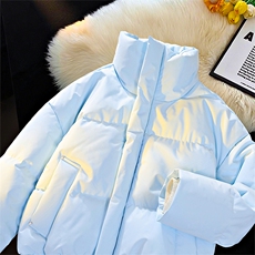 冬季clean纯色棉服潮流中性加厚短款棉衣HZ8816-特P68不议价，男装棉衣，星座610B-1
