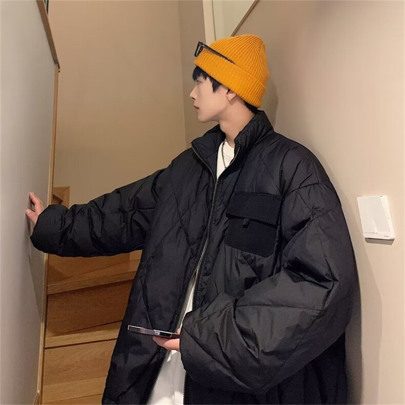 棉服男女冬季外套加厚情侣棉袄美式复古棉衣潮设计感小众MY05-p75图片