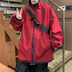 JK9026/P70两面穿休闲男外套春季宽松情侣运动ins百搭夹克两面服，男装夹克，电商A141