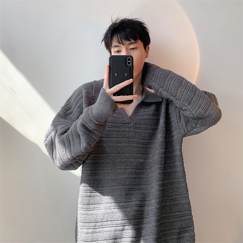 毛衣男秋冬新款港风宽松针织毛衫MYA8-P58,男装针织衫/毛衣,星座214-3