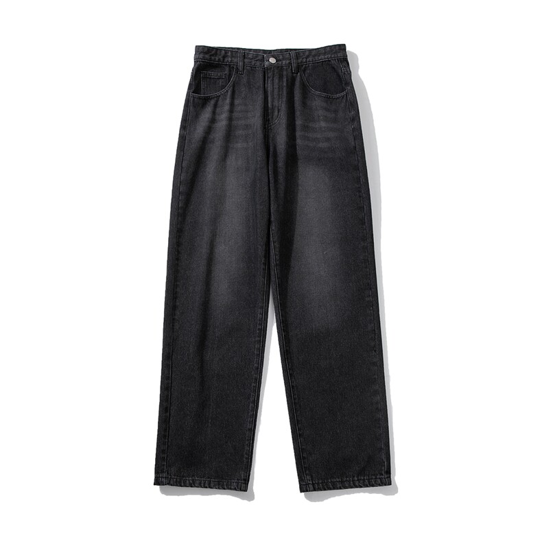 推荐！港风宽松潮流直筒牛仔长裤男女B377-N680-P4558，男装牛仔裤，电商B377