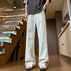 美式复古水洗直筒牛仔裤男女100棉XZ201-D1229P42，男装牛仔裤，星座201
