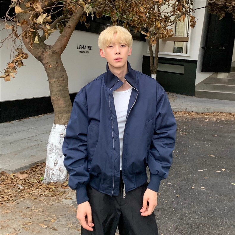 美式cleanfit短款棒球服外套男宽松飞行员羽绒棉服男女同款,男装棉衣,星座506A
