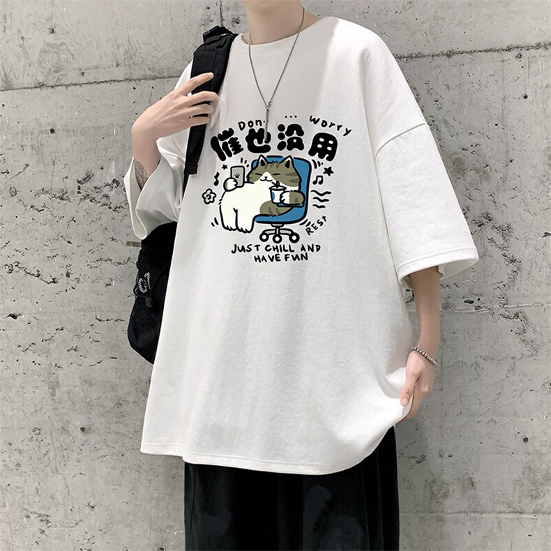 230g重磅纯棉短袖t恤男大码半袖半截袖DX17403-P20,男装T恤,电商A040