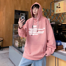 港风抖音直播得物高品质宽松麂皮绒连帽卫衣W6211P48，男装卫衣，电商C408(原B339-1)