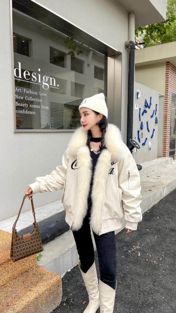 酷的狐狸毛派克服，其它，贻思茗