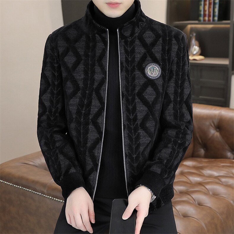 新品秋冬休闲加棉夹克百搭男装上衣23001-P145,男装夹克,星座613B