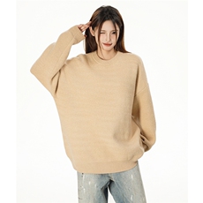 特批女模新款高品质安哥拉圆领宽松毛衣针织衫A268-M800特批35，男装针织衫/毛衣，电商A268