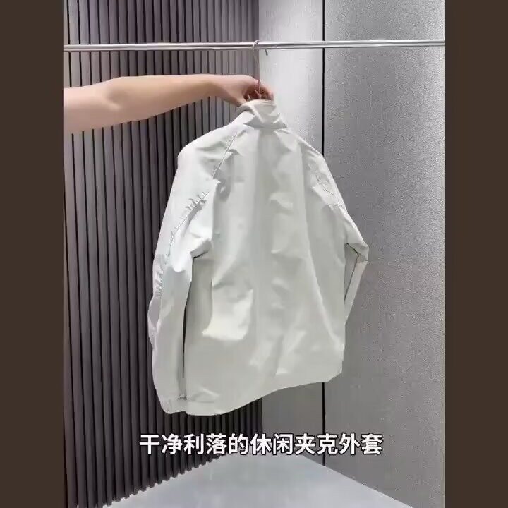 春季新款男士立领夹克工装拉链口袋2025潮流百搭简约气质青年外套,男装夹克,星座506A