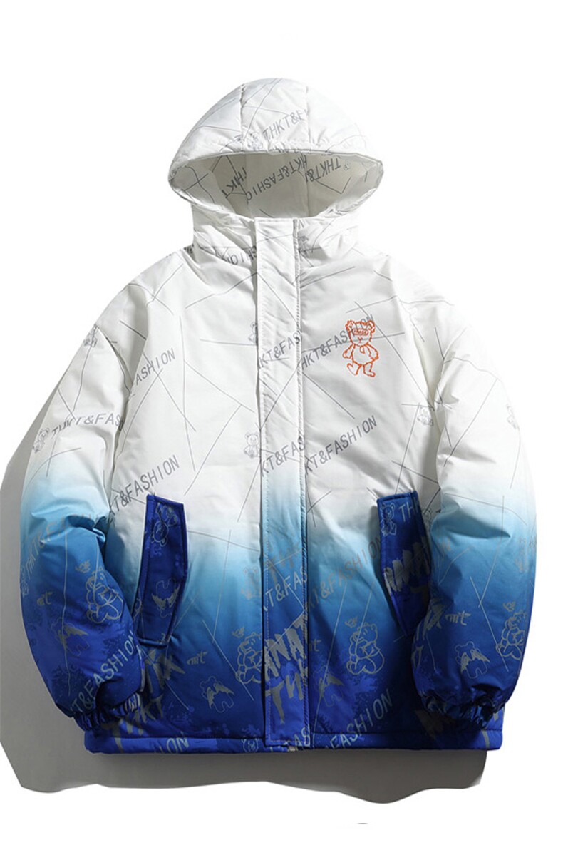 2023款渐变印花棉衣男连帽情侣棉服女宽松棉袄外套3315-P90控138,男装棉衣,星座207