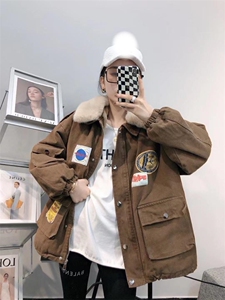 贴标加厚派克服图片