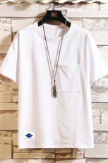 DX24061-P25大口袋百搭短袖t恤男大码半袖体恤上衣服，男装T恤，电商A040A