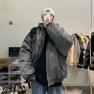 抖音直播品质！档口现货！棒球棉服冬装假两件1611B-G01-P135图片